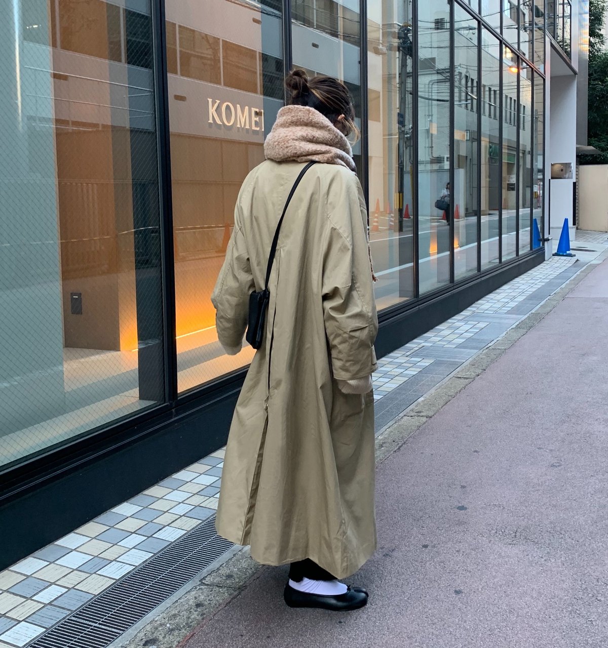 【fashiru】ステンカラーコート［ロング］ F A S H I R U - TRENCH COAT