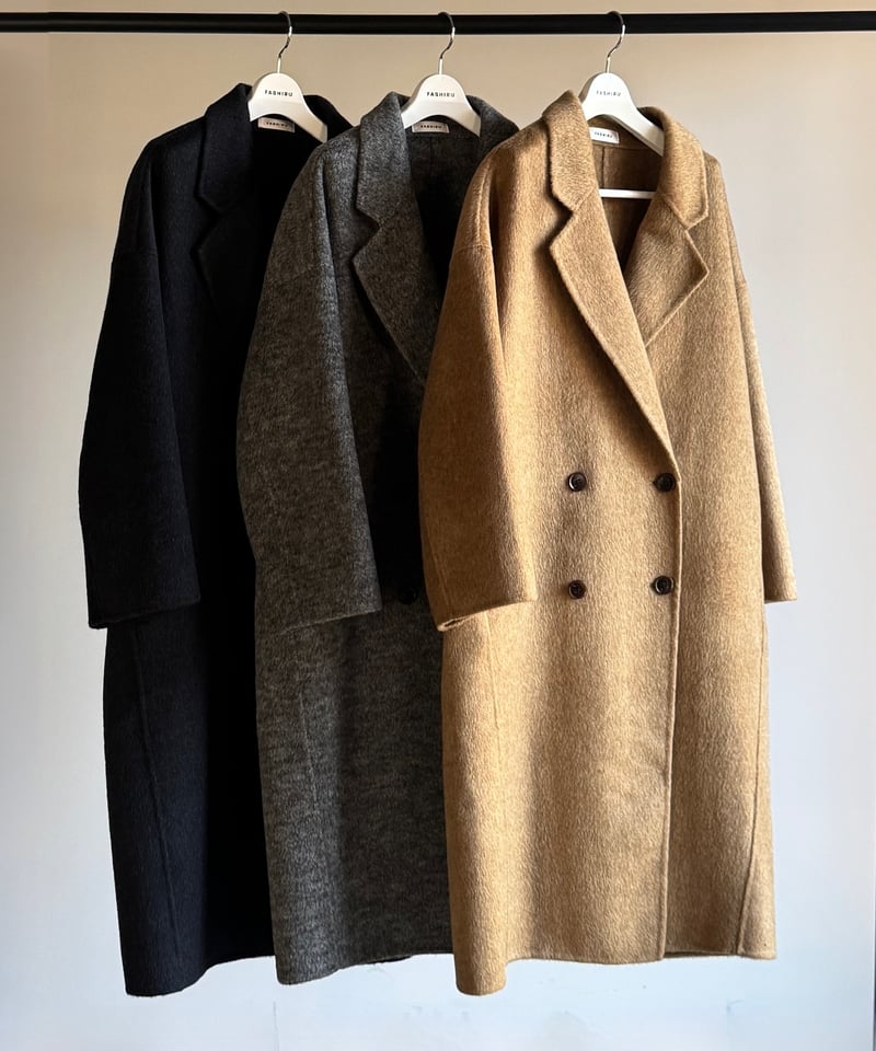 wool double face long coat /3color | F A S H I R U