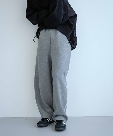 line curve sweat pants/2color