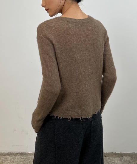 【FINE】edge mohair knit/3color
