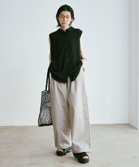 soft sleeveless airy blouse