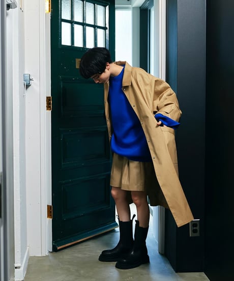 soutien collar coat -middle-【綿100%】