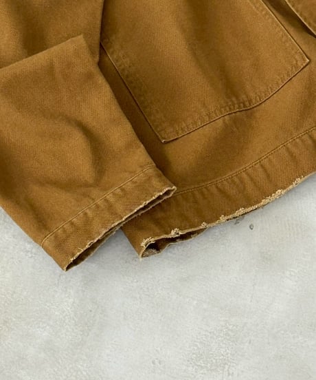 distressed twill jacket / 2color