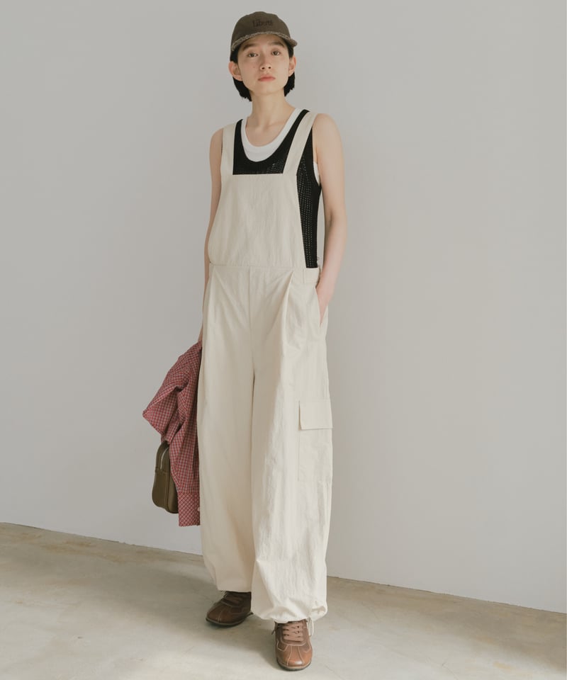 12800円 FASHIRU ワッシャーナイロン サロペット washer nylon salopette/2color | F A S H I R U