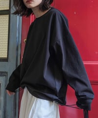 back switching long sleeve pullover/2color