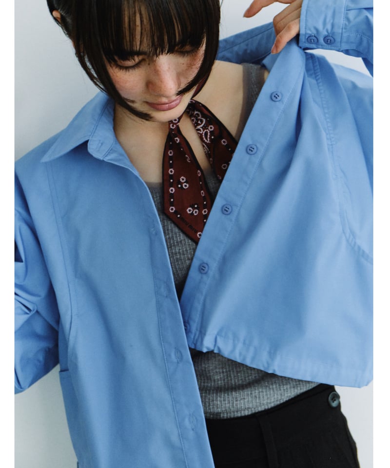 drawstring hem loose shirt / 2color | F A S H I
