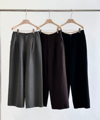 【FINE】layered waist wool pants/3color/2size