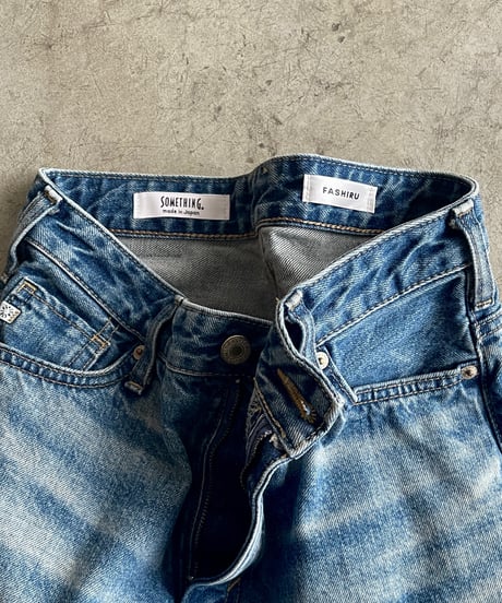 ［FASHIRU × SOMETHING］baggy fit Jeans(Japan made)/3size/3color