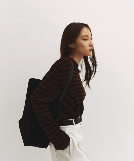 【FINE】silk & merino wool comfort border/3color