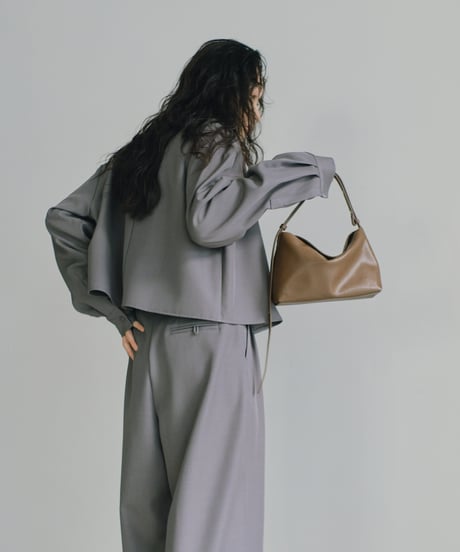 cropped drape shirts（セットアップ対応)/2color