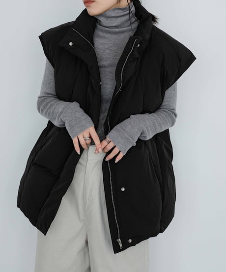 middle down vest/3color