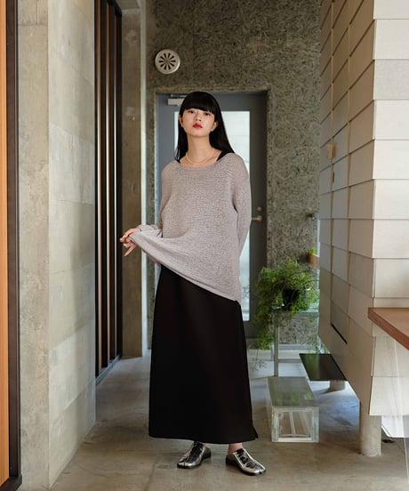 loose mesh knit/2color