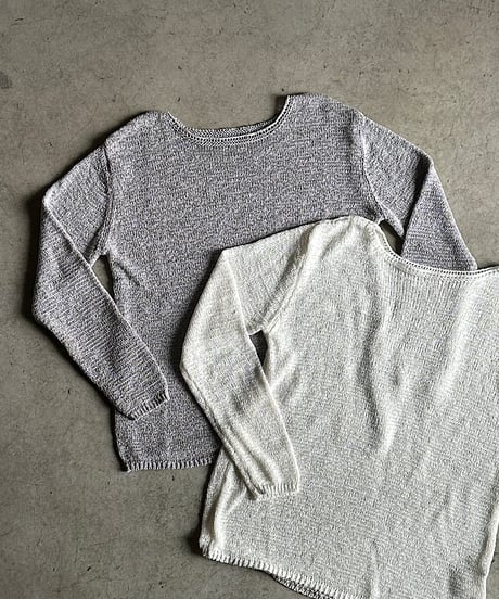 loose mesh knit / 2color