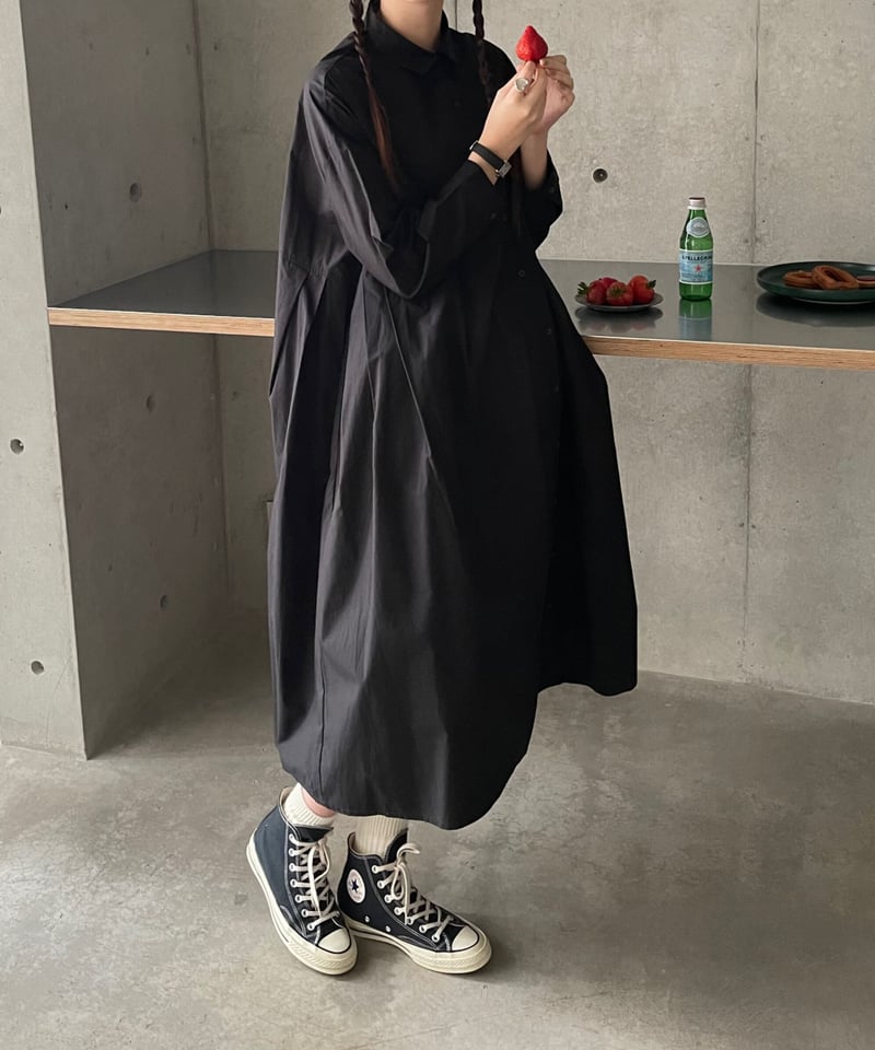 flared shirt op/2color | F A S H I R U flared shirt op/2color | F A S H I R U