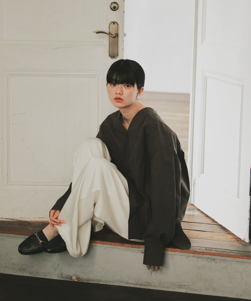 fashiru シルクタッチルーズパンツ レオパード silk touch loose pants/3color | F A S H I R U