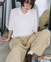 half sleeve knit polo / 3color