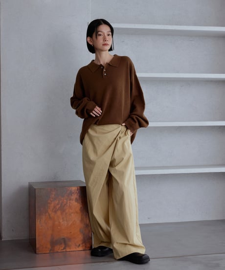 big polo knit [long sleeve] /2color