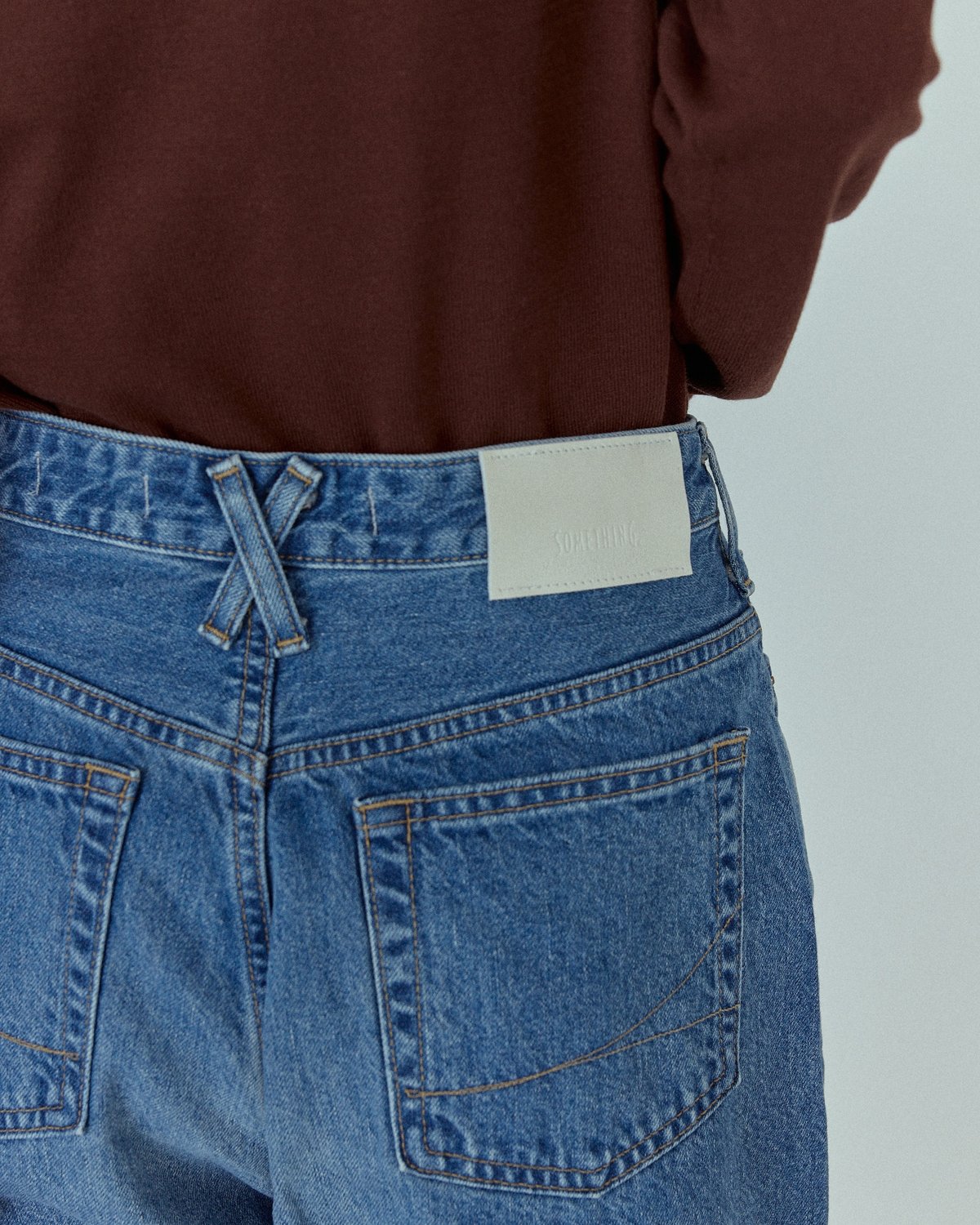 FASHIRU × SOMETHING］baggy fit Jeans(Japan made