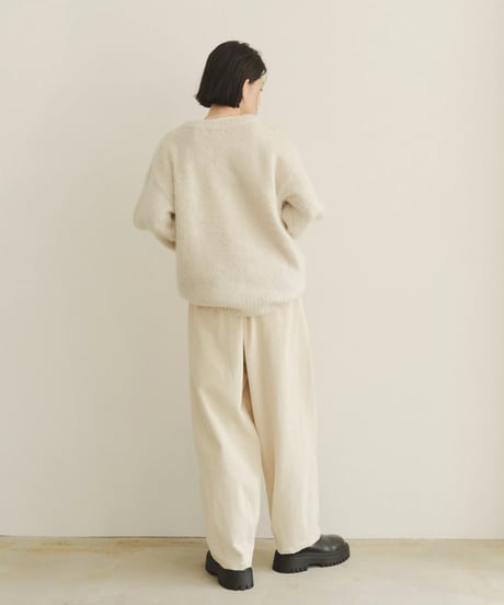 corduroy wide pants/3color