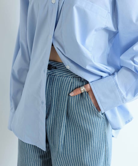 striped denim/2size