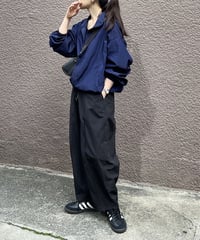 nylon track jacket/2colors