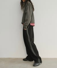 line curve sweat pants/2color
