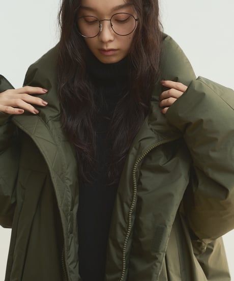 ＜予約販売＞long puffer overcoat/3color