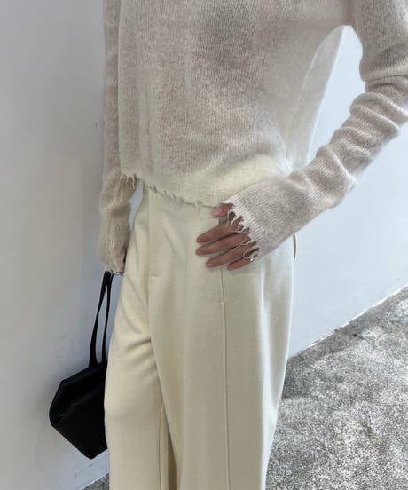 【FINE】edge mohair knit/3color