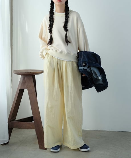 loose gloss shaka pants/3color