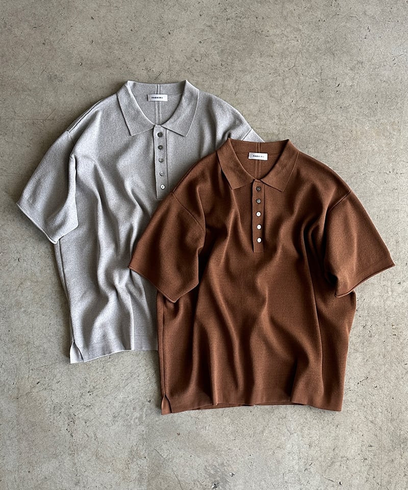 NEW COLOR】big polo knit / 2color | F A S H I R U