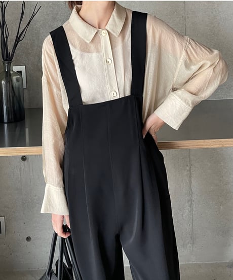soft sheer blouse/2color