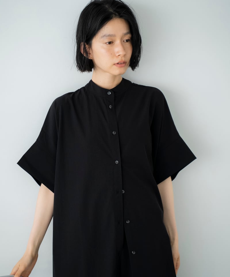 band collar shirt （UV/feeling cold/waterproof）