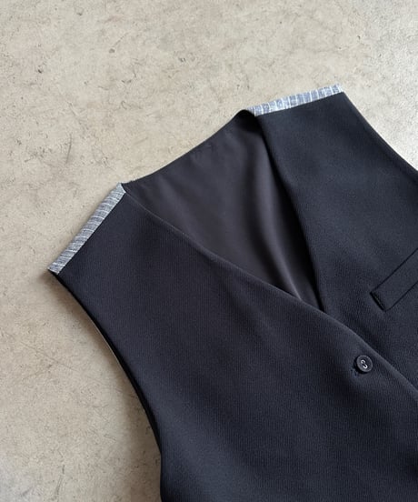 【FINE】dual fabric vest（セットアップ対応）