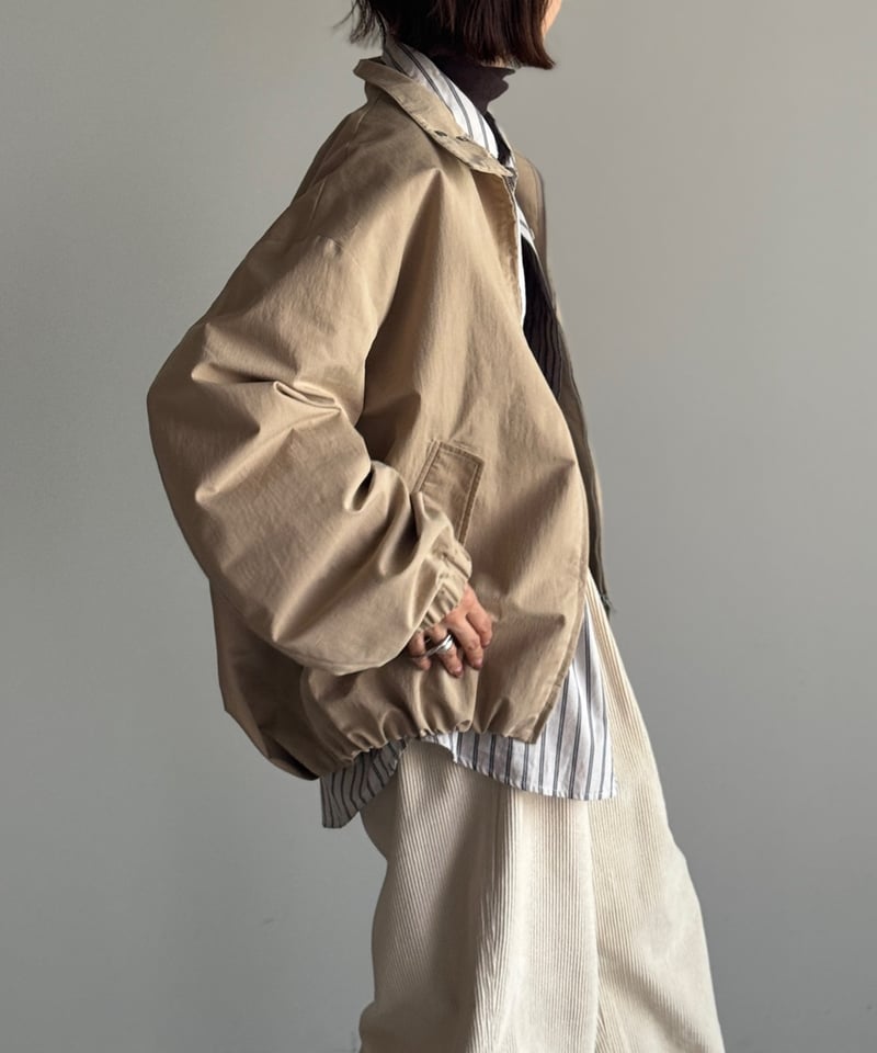 cotton stand collar blouson/2color | F A S H I R U cotton stand collar blouson/2color | F A S H I R U