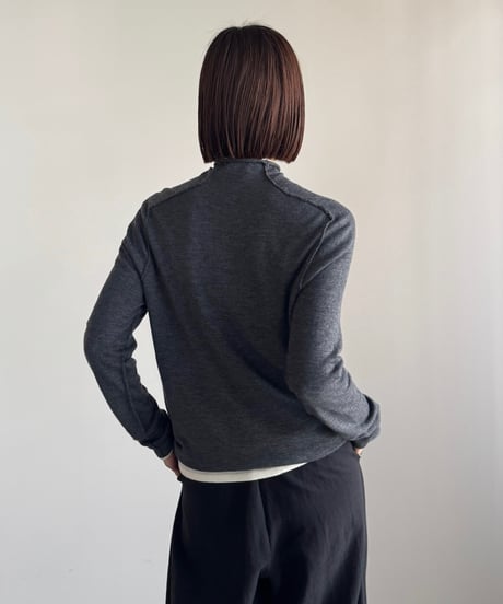【FINE】high neck knit sweater/6color