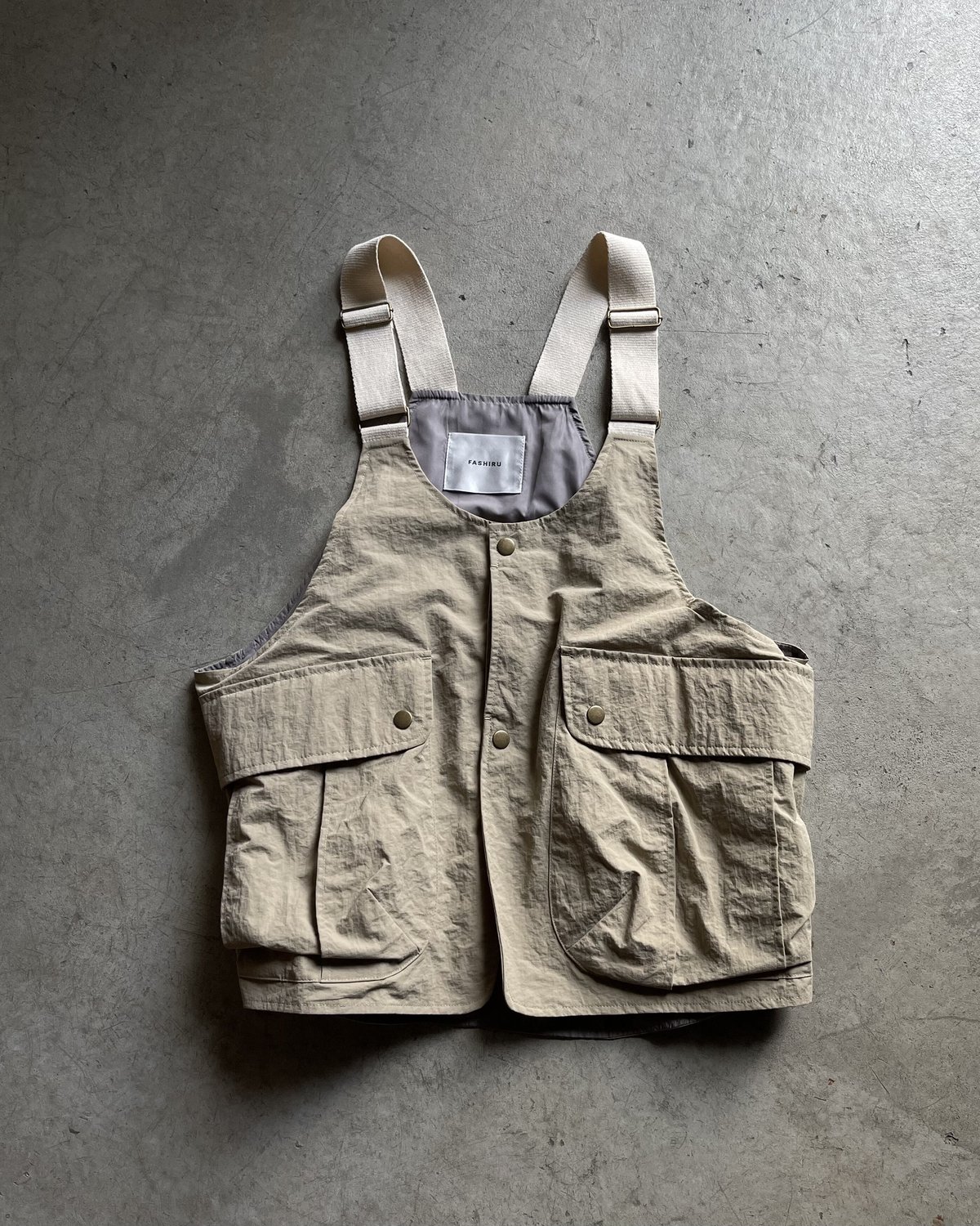 nylon fishing vest/2colors | F A S H I R U