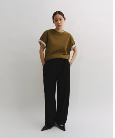 【FINE】double layer roll-up tee/3color