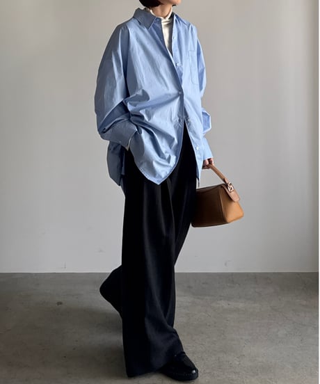 two tuck tencel wide slacks/2size/3color