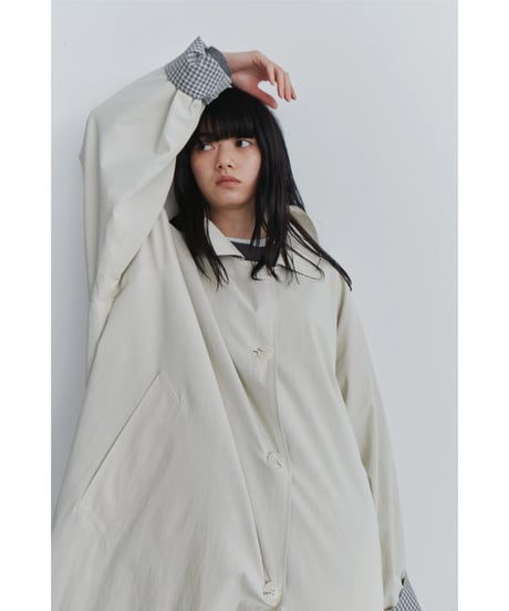 reversible balmacaan long coat / 2color
