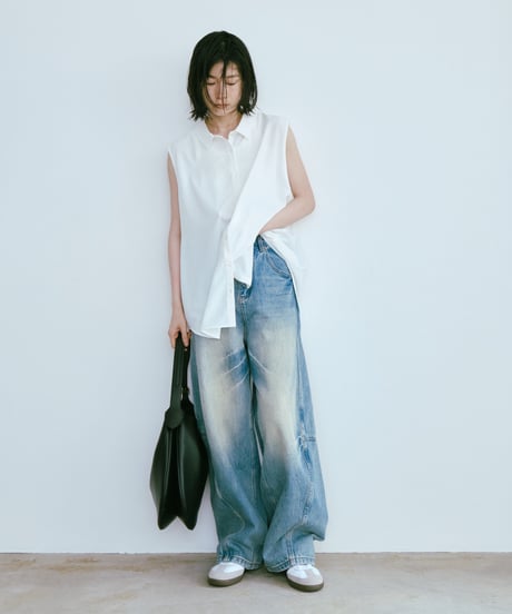 soft sleeveless airy blouse