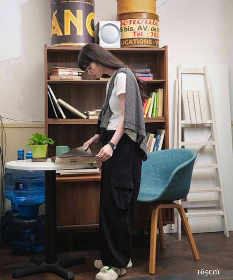 cargo pants with suspenders/2color