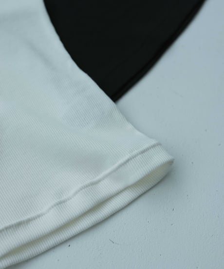 cotton rib american sleeve tank top（japan made）/2color