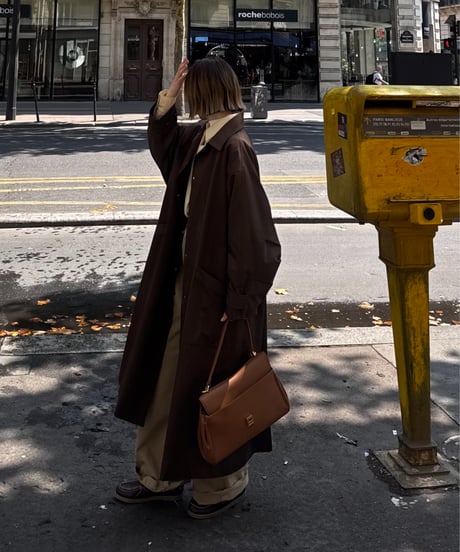 soutien collar coat - long/3color