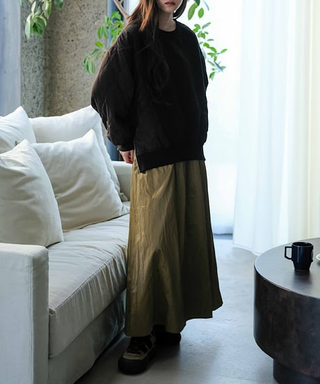 flared leather skirt