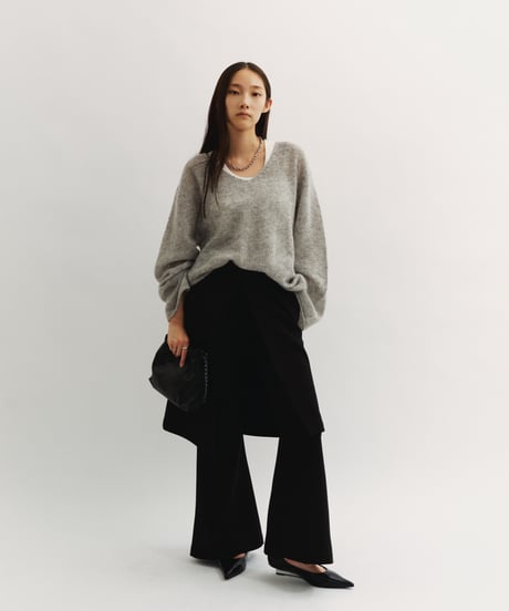 【FINE】flared trousers & wrap skirt