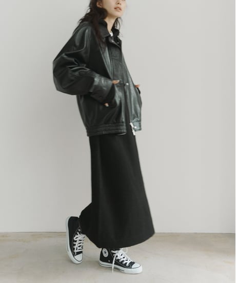 hoodie volume knit OP/2color