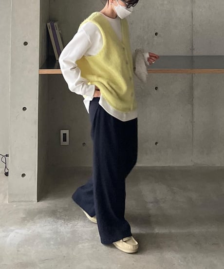 front button vest/2color