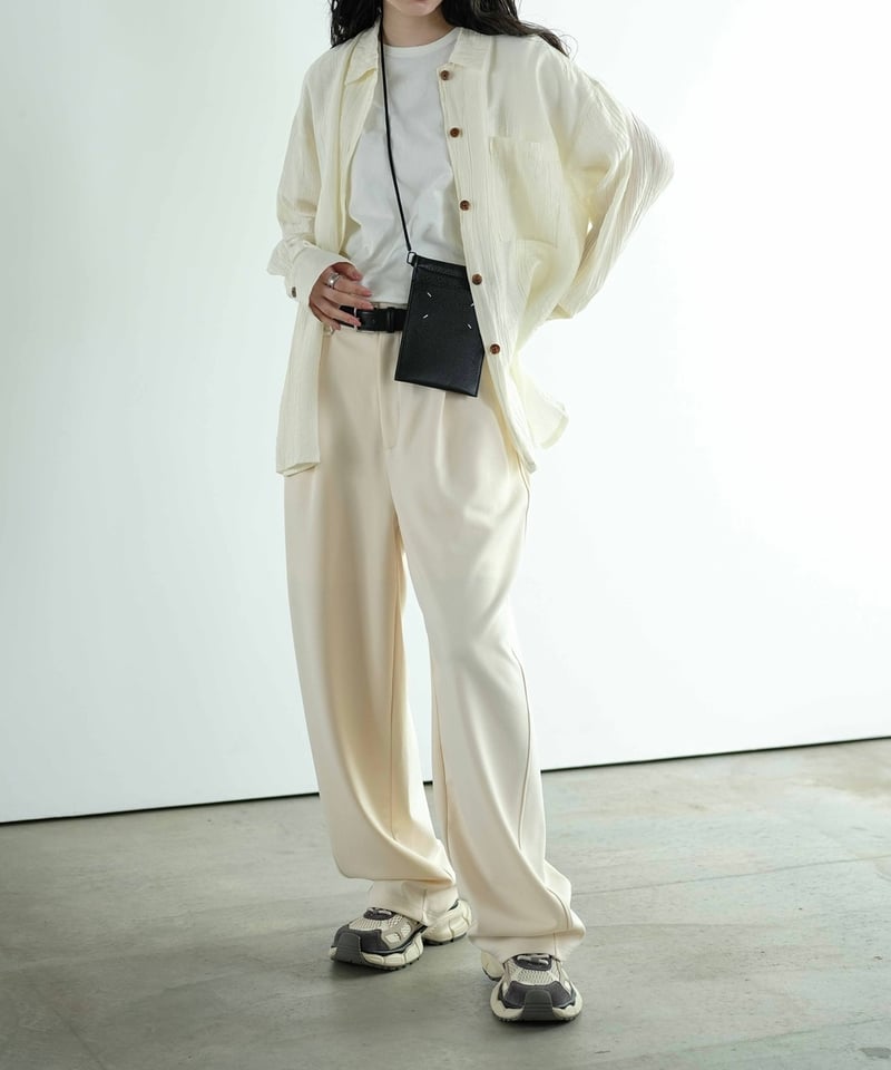 パンツ corduroy darts curve silhouette PT RESTOCK>SIDELINE CURVE TROUSERS【SHADOW】 | lapiis