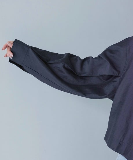 cropped over shirt / 3color