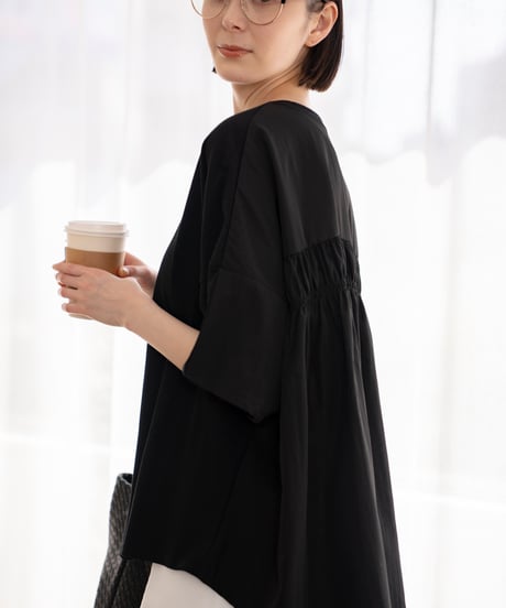 layered jersey dolman top